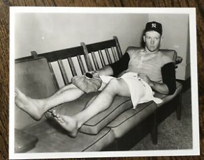 Mickey Mantle Feet (2 images)