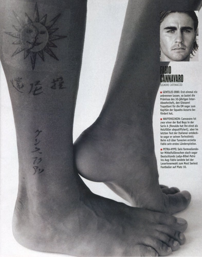 Fabio Cannavaro Feet