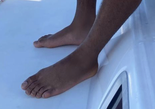 Jeff Okudah Feet