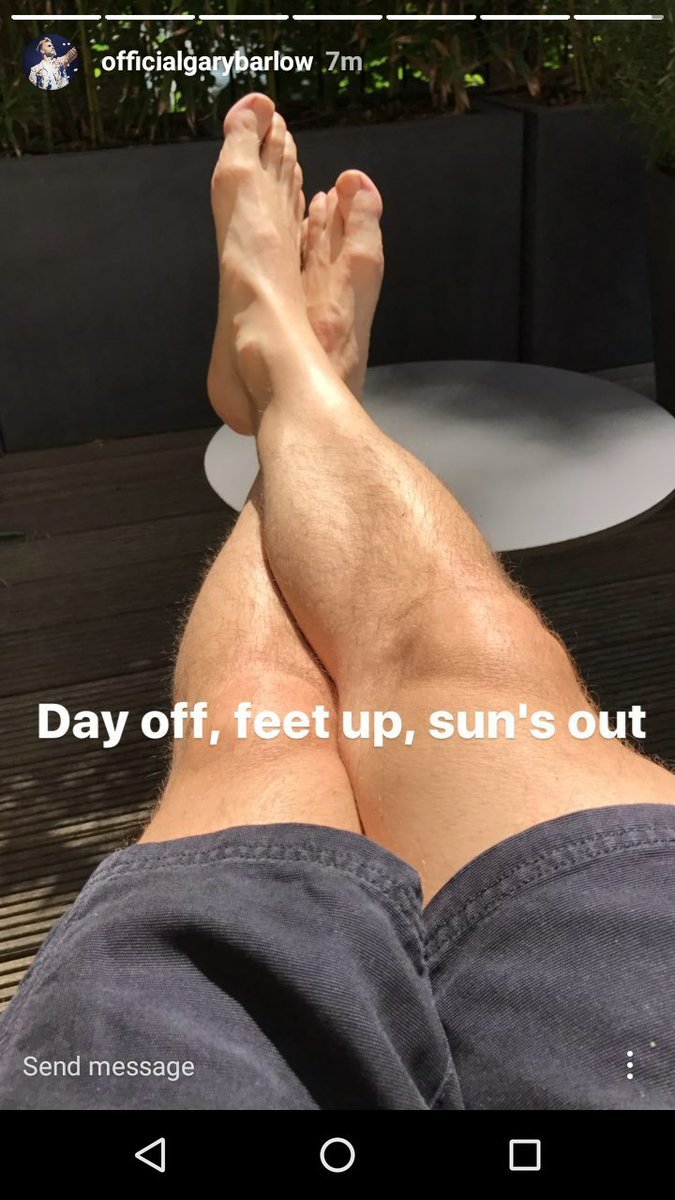 Gary Barlow Feet