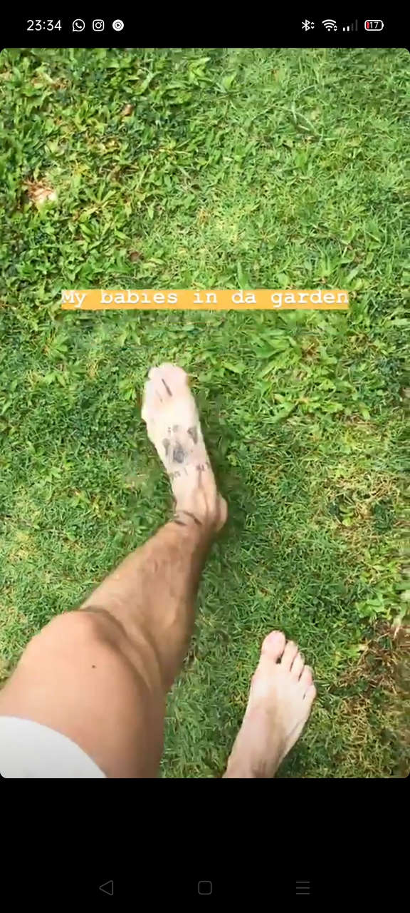 Lewis Tan Feet